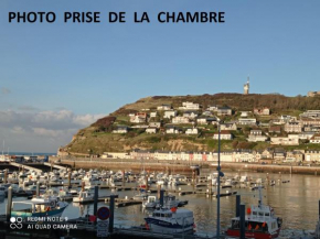 Les Goélands maison avec vue sur port et falaise